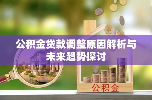 陆河公积金贷款调整原因解析与未来趋势探讨