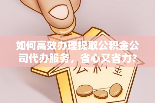 陆河如何高效办理提取公积金公司代办服务，省心又省力？