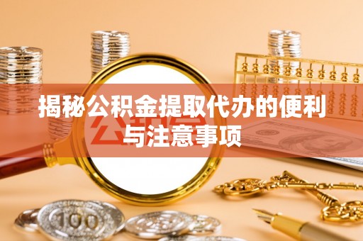 陆河揭秘公积金提取代办的便利与注意事项