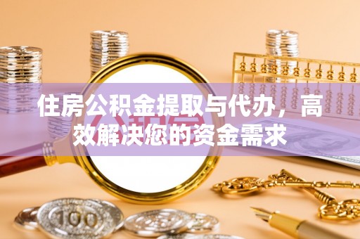 陆河住房公积金提取与代办，高效解决您的资金需求
